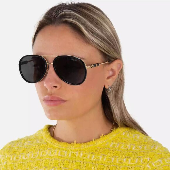 NEW Versace Pilot 60mm Ladies Sunglasses main image 4